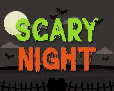 Sticky Web â€“ Spooky Horror Font