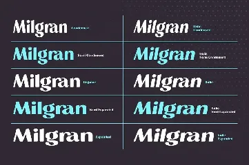 Milgran Sans Font Family