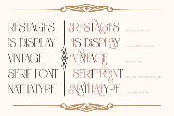 Restages font