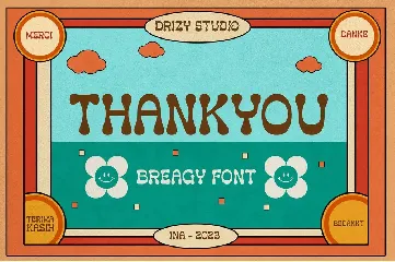 Breagy - Retro Groovy Font