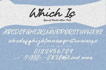 Which Is - Special Handwritten Font