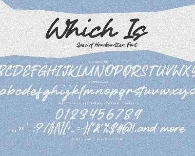 Which Is - Special Handwritten Font