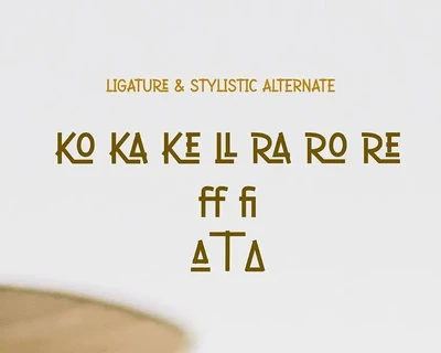 Modern Ethnic Display Font