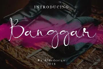 Banggar - Signature Font