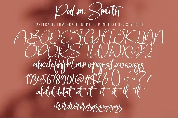 Palm Smith font