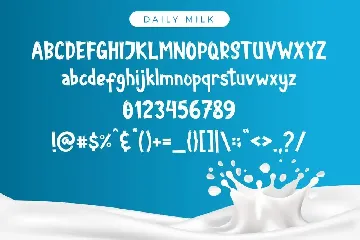 Daily Milk font