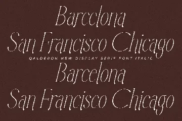 Qalderon New Display Serif font