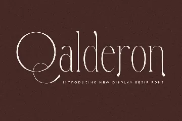 Qalderon New Display Serif font