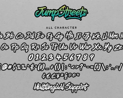 Jump Streets - Brush Script Font