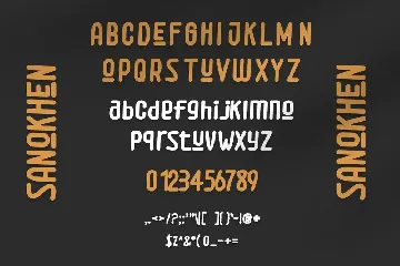 Sanokhen font