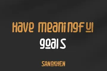 Sanokhen font