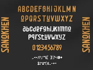 Sanokhen font