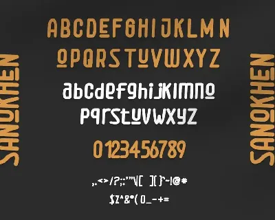 Sanokhen font