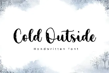 Cold Outside font