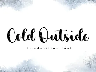 Cold Outside font