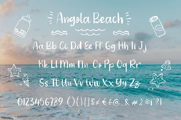 Angola Beach - Crafty Font