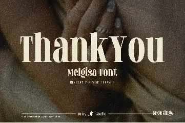 Melgisa - Classic Vintage Serif Font