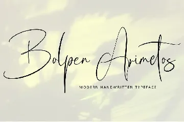 Bolpen Amiretos font