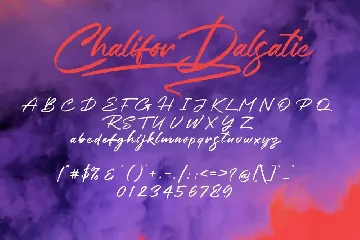 Chalifor Dalsatic SVG font