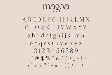 Magoa font