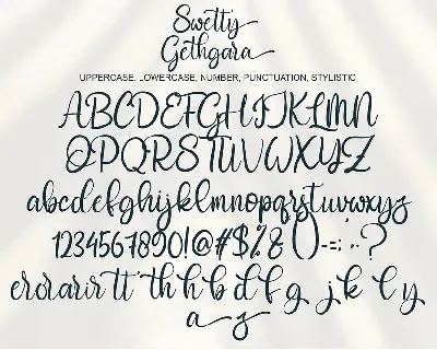 Swetty Gethgara font