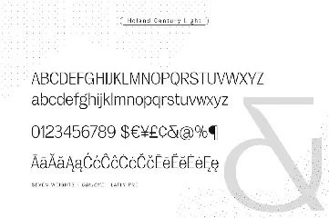 Holand Century font