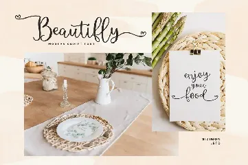 Beautifly Bold and Bouncy Handwritten Script Font