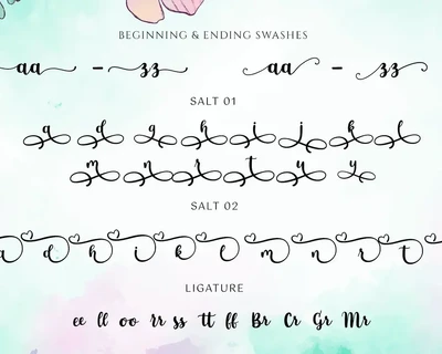 Gardenia Script with Swash Font