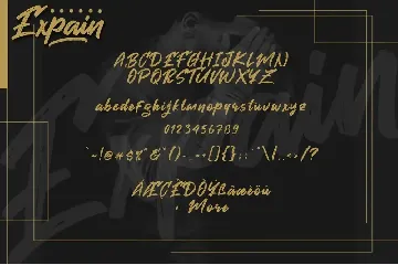 Expain Brush Font