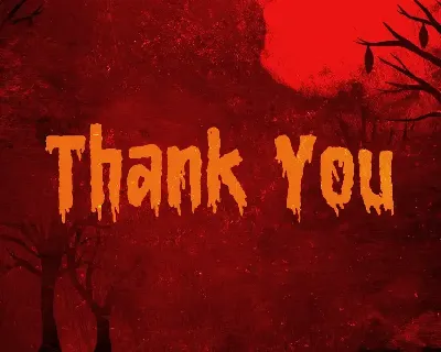 Bloody Camp â€“ a Horror Blood Font