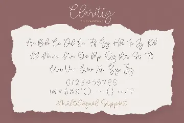 Claritty Handwritten Script Font TT