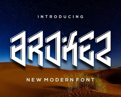 Brokez font