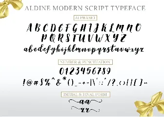 Aldine Script font