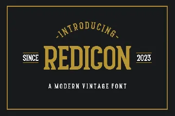 Redicon font