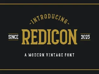 Redicon font