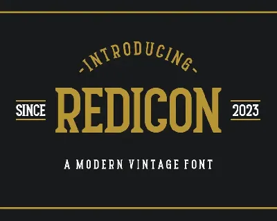 Redicon font