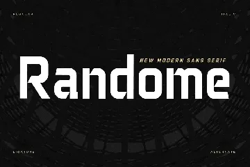 Randome New Modern Sans Serif font