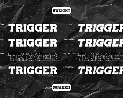 Trigger slab serif font