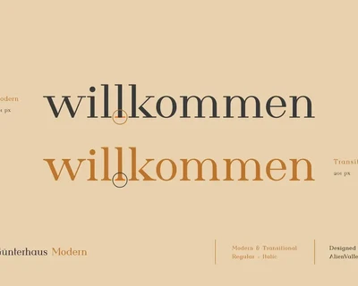 Gunterhaus - Modern & Transitional Serif font