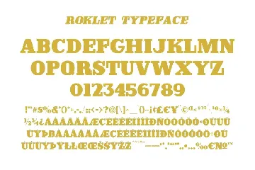 Roklet Typeface font