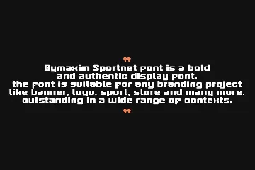 Gymaxim Sportnet font