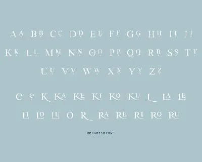 De Hudson font