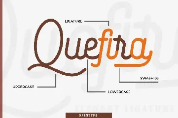 Quefira - Monoline Script Font