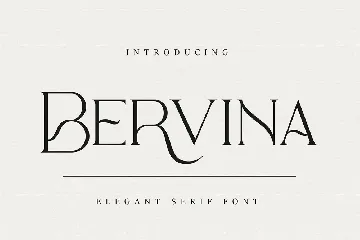 Bervina - Letterhead Serif Font