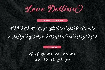 Love Dellissa - Calligraphy Font