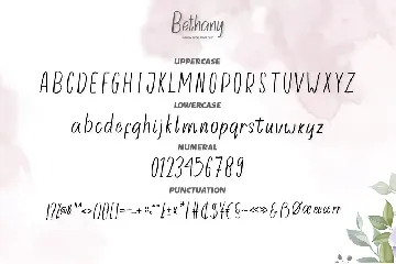 Handwritten - Bethany Signature font