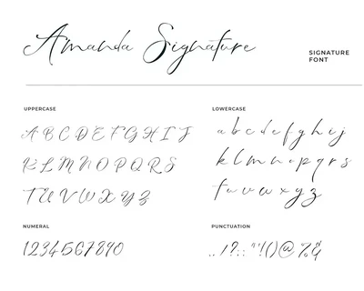 Amanda Signature Font
