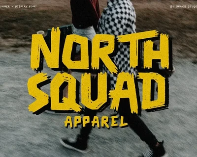 Hype Runner - Brushy Display Font