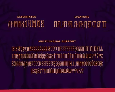 Racula â€“ A Gothic Serif Font