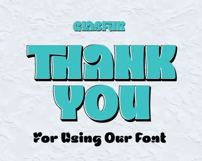 Glasfur - Bubble Display Font
